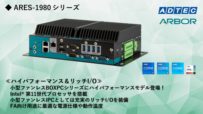 産業用/組込み用小型コンピュータ 新製品「ARES-1980」シリーズを2024年1月5日(金)発売