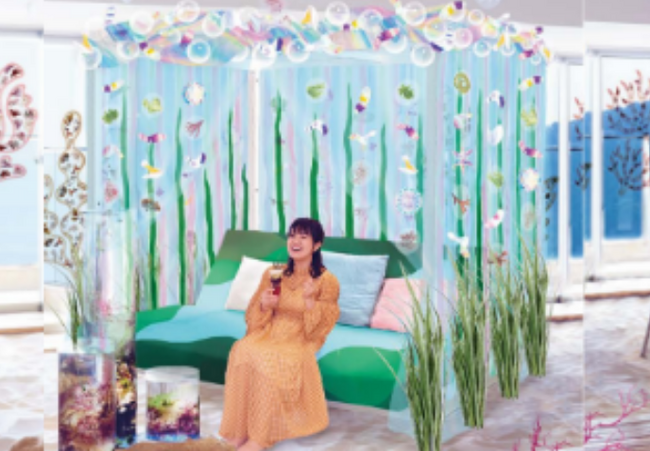【星野リゾート　リゾナーレ熱海】きらめく色鮮やかな海藻に囲まれ、お花見気分！「海の花咲くリゾナーレ」開催｜期間：2024年3月11日～5月31日