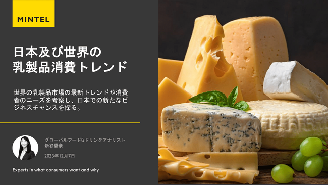 ミンテル「日本及び世界の乳製品消費トレンド」について講演-アイルランド政府食糧庁（ボード・ビア）主催の業界関係者向けイベントにて-