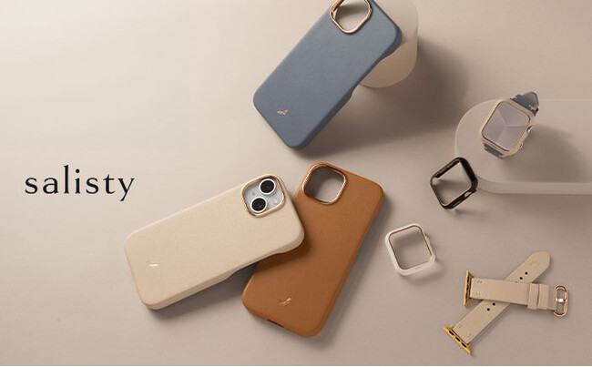 モバイルアクセサリーブランド「salisty」　「noble」のレザーシリーズよりMagSafe対応ケースとApple Watch専用バンドが新登場　通常ラインからApple Watch専用ケースも