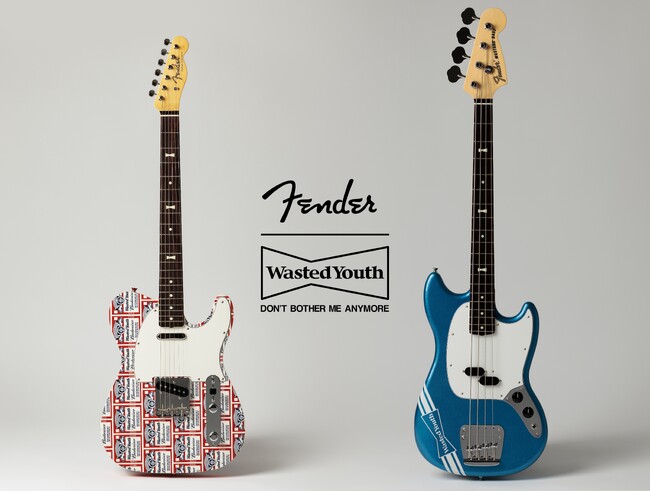 ストリートシーンを賑わせるグラフィックアーティストVERDY率いる”WASTED YOUTH”と世界をリードする楽器メーカーFender(R)︎によるエレキギター&ベース 特別コラボモデルが登場！