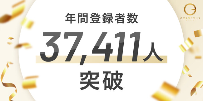 通過率は有名難関私立K大学の合格率以下！審査制マッチングアプリ「ゴージャス」年間登録者数37,411人を突破
