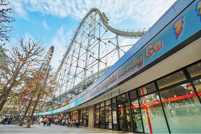 東京ドームシティ ラクーアエリアに全長100ｍのスーパーリボンビジョンを設置　2023年12月22日（金）より稼働開始