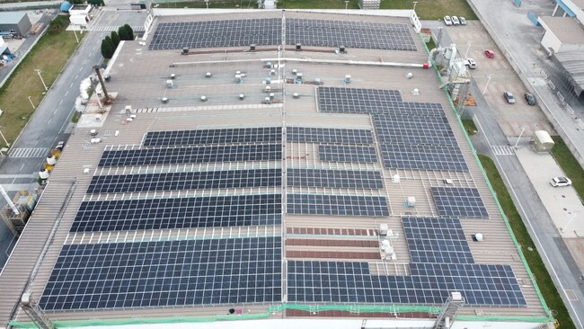 中国（天津）子会社に太陽光発電システムを導入