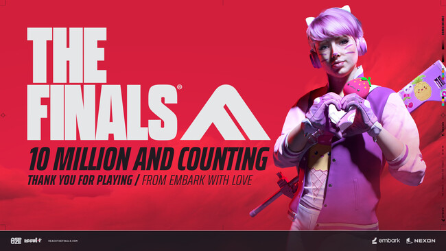 新作チームシューター『THE FINALS』の累計プレイヤー数が早くも1000万人を突破！