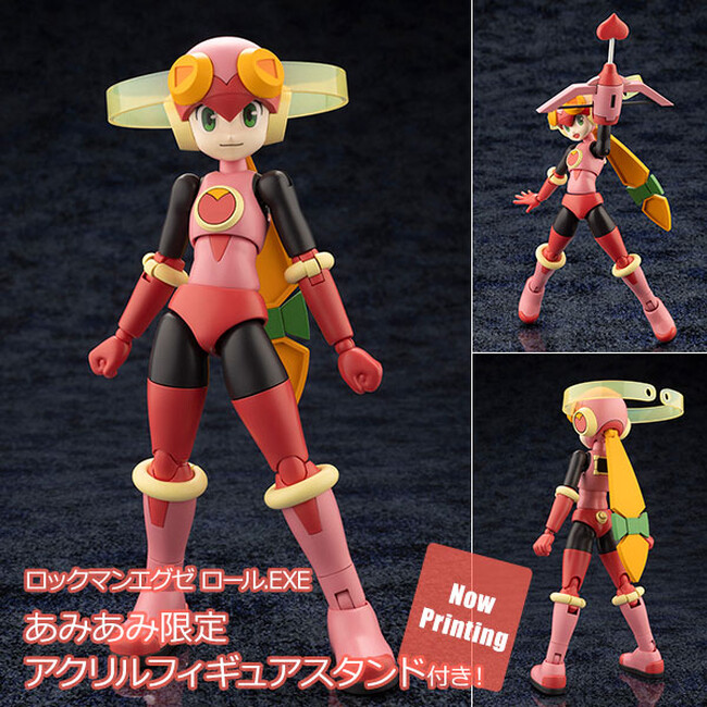 『ロックマンエグゼ』シリーズより、ヒロイン桜井メイルのネットナビ「ロール」が時を経て、「ロックマン」プラモデルシリーズで待望の立体化。