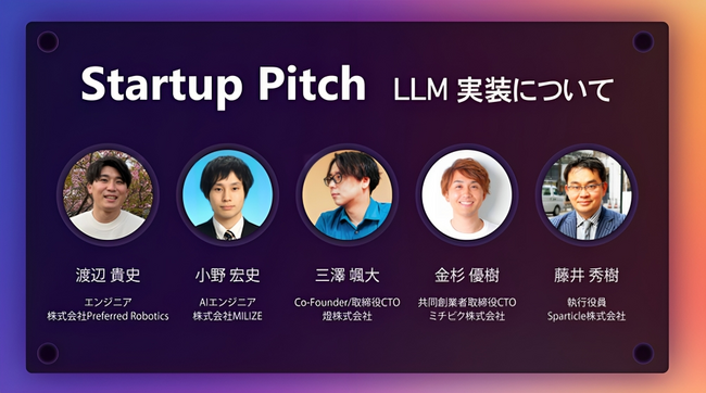 Sparticle社、マイクロソフトイベント『Microsoft AI for Startups Day』で、1月22日に独自LLMを発売開始を発表！