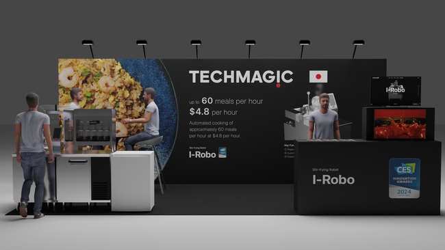 2024　CESにてInnovation Awardsを受賞した「I-Robo」を出展