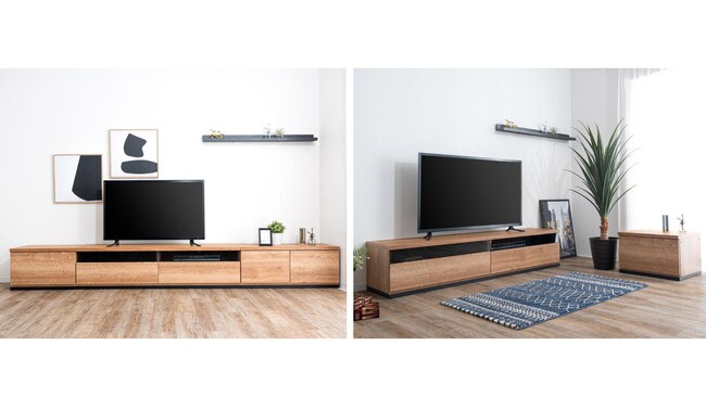 【ニトリ】ニトリ初、幅330cmまでの幅広タイプテレビボードが新登場！