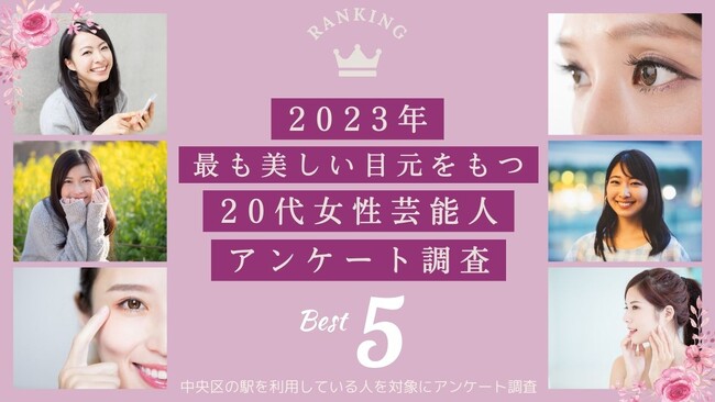 【見ているだけでウットリ！】2023年最も美しい目元をもつ20代女性芸能人をアンケート調査