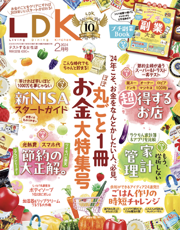 今知りたい“お金”の情報が満載！節約買い物術や新NISA解説などを大特集!!【LDK 2024年2月号】
