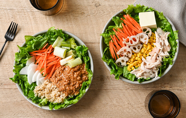 “ととのう”サラダで脱・正月太り！冬の旬野菜 「ネギ」や「古代レンコン」の栄養で、整腸＆免疫力UP