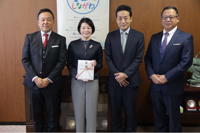 大成温調、兼藤・愛知産業と共同で品川区にお米を寄贈