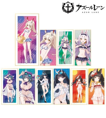 『アズールレーン』の描き起こしイラスト 水着ver. トレーディングスタンド付き色紙などの受注を開始！！アニメ・漫画のオリジナルグッズを販売する「AMNIBUS」にて