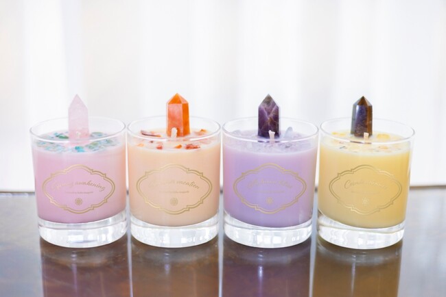 穴口恵子さんプロデュース！四季で楽しむ天然石パワーストーンアロマキャンドル「Cosmic Seasonal Candle」発売中！