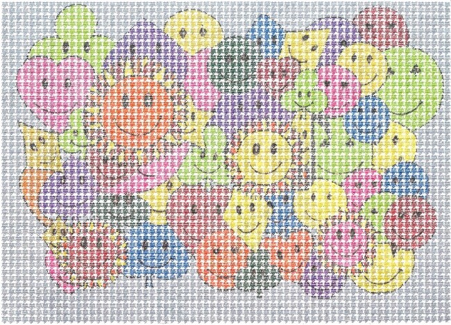 【SDGs】TCB東京中央美容外科が「パラアート」の国際交流展にて、『手がき文字絵ニコニコトランプ「夢」3216文字』にTCB賞を授与