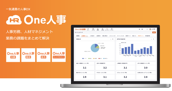 One人事、新サービス『One人事 [労務]・One人事 [勤怠]・One人事 [給与]』をリリース
