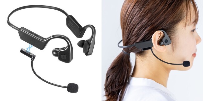 骨伝導×空気伝導のデュアルスピーカーを採用、外付けマイクが付いたBluetooth骨伝導イヤホンを1月5日に発売