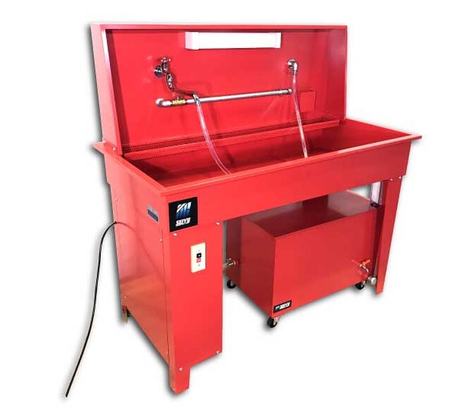 【国産品】部品洗浄台 大型タイプ SYD-120（パーツクリーナー）※送料無料キャンペーン中 ※SYD-100後継機の取り扱いを開始　【整備機器・鈑金塗装工具の補助金活用サポートしています】