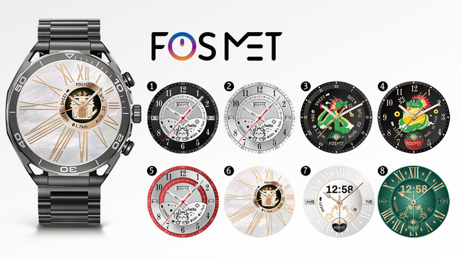 【FOSMET辰年ウォッチフェイス投票】お好みのウォッチフェイスを3つ選択、15% OFFクーポンを獲得し、自分だけのスマートウォッチをデザインしましょう!