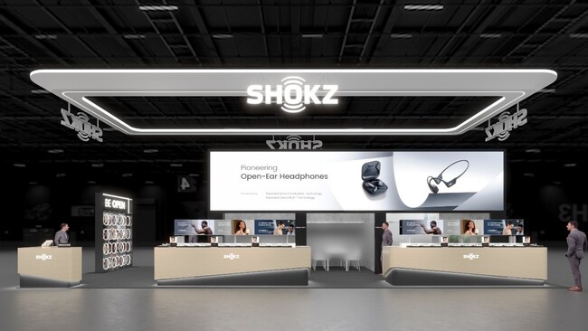 世界最大級のテクノロジー見本市「CES 2024」にShokzが出展 新商品の防水のオープンイヤー型骨伝導スポーツイヤホン「OpenSwim Pro」を初披露！