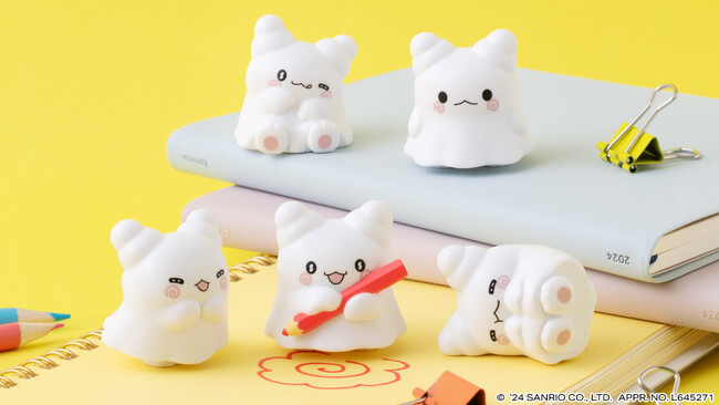 サンリオの新キャラクター「はなまるおばけ」が手のひらサイズのフィギュアになってガシャポン(R)に初登場！『はなまるおばけ ～まるまるといっしょ～』