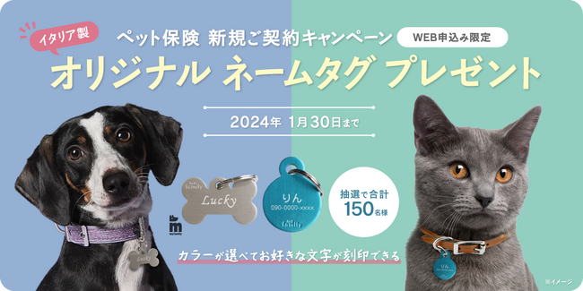 ペット＆ファミリー損保「げんきナンバーわんスリム」1月新規ご契約キャンペーンのお知らせ