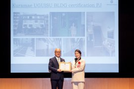 ビルmo 代表 吉田賀織  LEED認証式にて