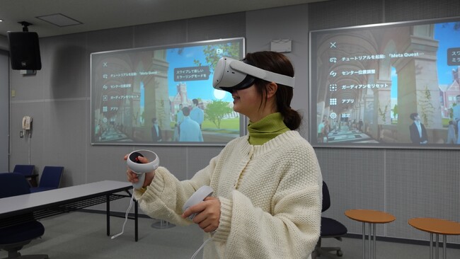 まるで海外の名門校に留学した気分、360度の没入感をVRで体験