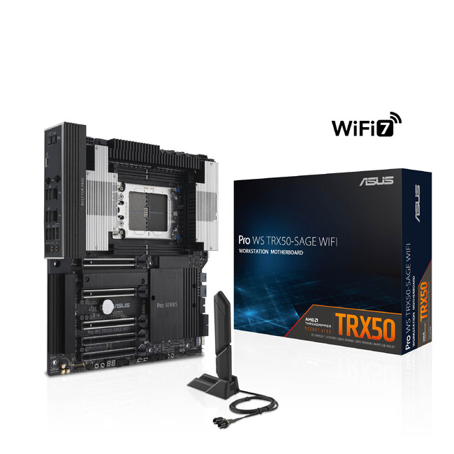AMDのTRX50チップセットに対応したワークステーションマザーボード「Pro WS TRX50-SAGE WIFI」を発表