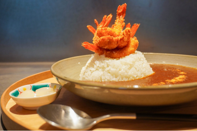 エビ好き、カレー好き、必見!!!　見た目も豪華な、福井県の甘海老をふんだんに使った「甘海老カレー」注文の方に福井県のいちほまれ玄米茶をサービス｜ふくい南青山291 Cultive291