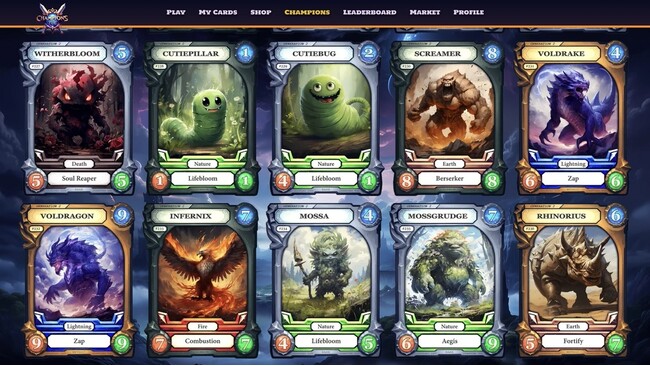 サービス開始から半年でカード売上60万枚超のNFTトレーディングカードゲーム『チャンピオンズTCG～アザーワールドリー・マジック～』日本販売開始