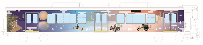 JRラッピング列車「びわこおおつ 紫式部とれいん」が運行を開始します！