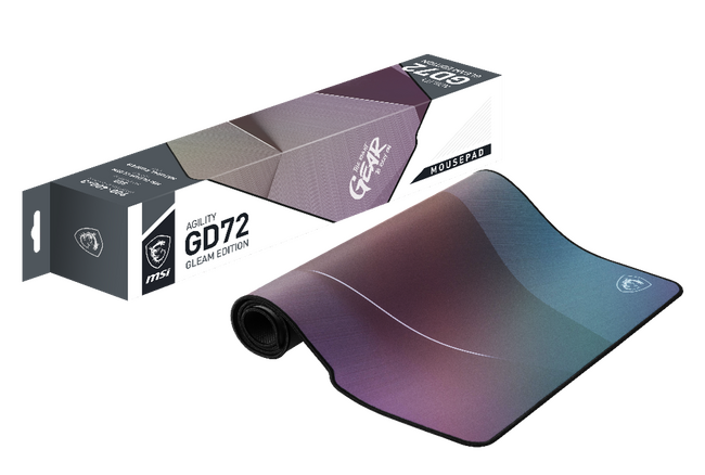 MSI、表面に特殊加工を施したゲーミングマウスパッド「AGILITY GD72 GLEAM EDITION」、「AGILITY GD22 GLEAM EDITION」を発売