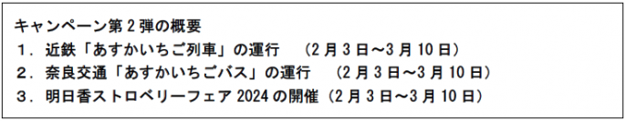 あすかでいちごキャンペーン　第2弾リリース