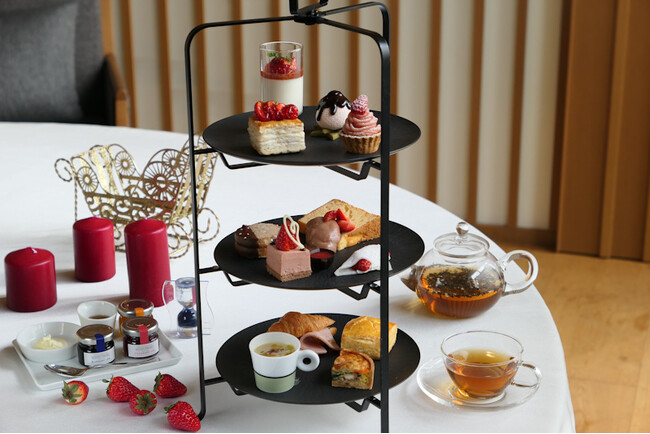 熱海パールスターホテル 静岡のいちごをたっぷりと。「静岡いちごとチョコレートのアフタヌーンティー」2023年1月12日スタート