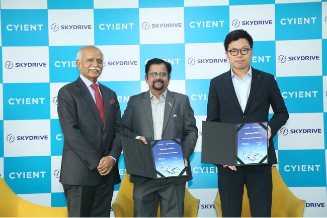 SkyDrive、インドのエンジニアリング会社Cyient社と空飛ぶクルマ開発に関する技術連携の覚書を締結