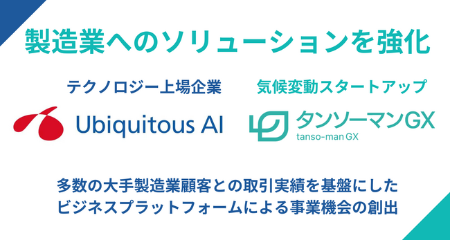 タンソーマンGXの運営するCO2見える化SaaSタンソチェックがユビキタスAI（証券コード：3858）のHEXAGONへの参加の承認を得ました