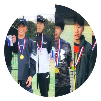 白熱した試合の連続！冬休み恒例合同ジュニアテニストーナメントは無事終了しました。