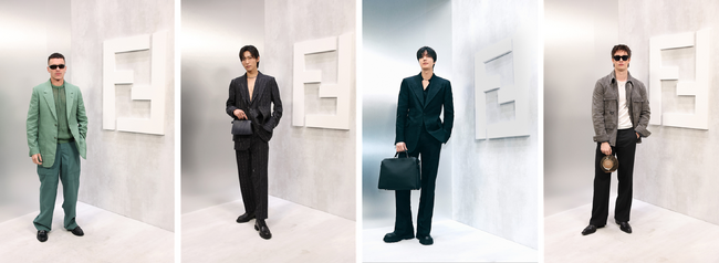 フェンディ 2024-25年秋冬 メンズコレクションに、目黒蓮など世界各国のセレブリティが参加！