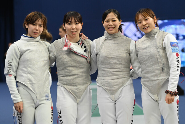 【フェンシング】女子フルーレ日本代表チームがパリ五輪出場内定！ワールドカップ（フランス／パリ）でトップ4をキープ！