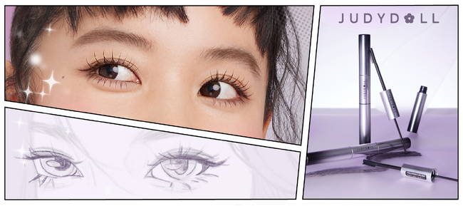 【中国コスメ】JUDYDOLL（ジュディードール）から3種のコームで漫画のヒロインのようなまつげが叶う『まんがアイマスカラ』が登場！