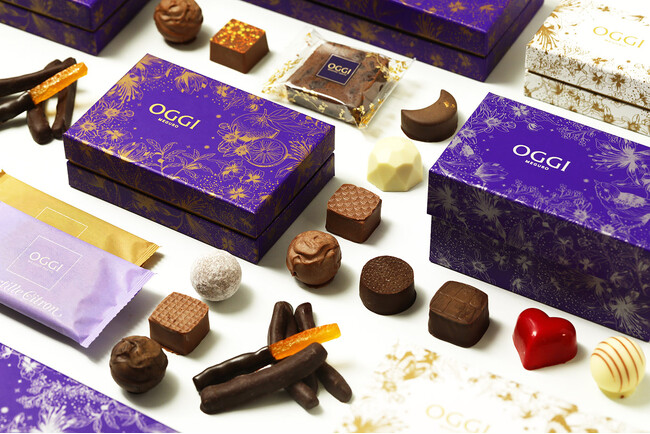 「OGGI（オッジ）」より、バレンタイン限定ショコラが1月16日より新発売！ロングセラー商品『オレンジピール』などとのアソートも同日発売