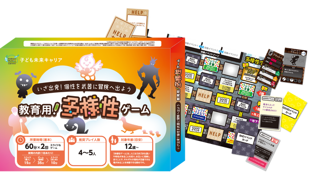 ボードゲームを通じて楽しいキャリア教育を実現する『子ども未来キャリア』新教材『多様性ゲーム』を提供開始
