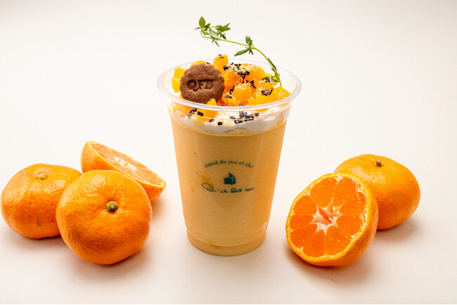 【キル フェ ボン】テイクアウト専門のドリンクスタンド「stand de jus et the (スタンド ジュ エ テ) 」新作「蜜柑のフルージュ」登場！