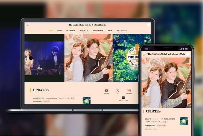 「Bitfan」にて、2人組音楽ユニット・The Morksのオフィシャルサイト兼ファンクラブをオープン！
