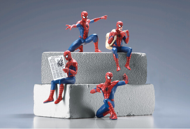 作品再現＆人体造型。「スーパーリアル」のその先へ。　『SR+ スパイダーマン -スパイダーマンの日常-』2月中旬発売予定