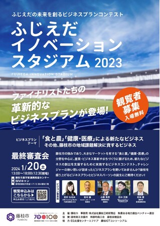 ふじえだイノベーションスタジアム2023最終審査会を開催