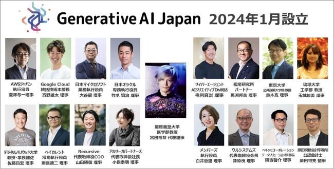 産学連携での生成AI活用を目的に「一般社団法人Generative AI Japan」を発足