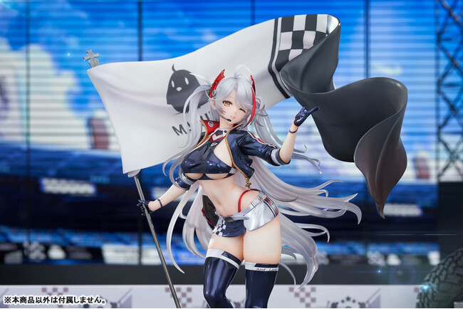 『アズールレーン』より、「プリンツ・オイゲン」がスキン「ファイナル・ラップ」の姿でフィギュア化。あみあみにて予約受付中。